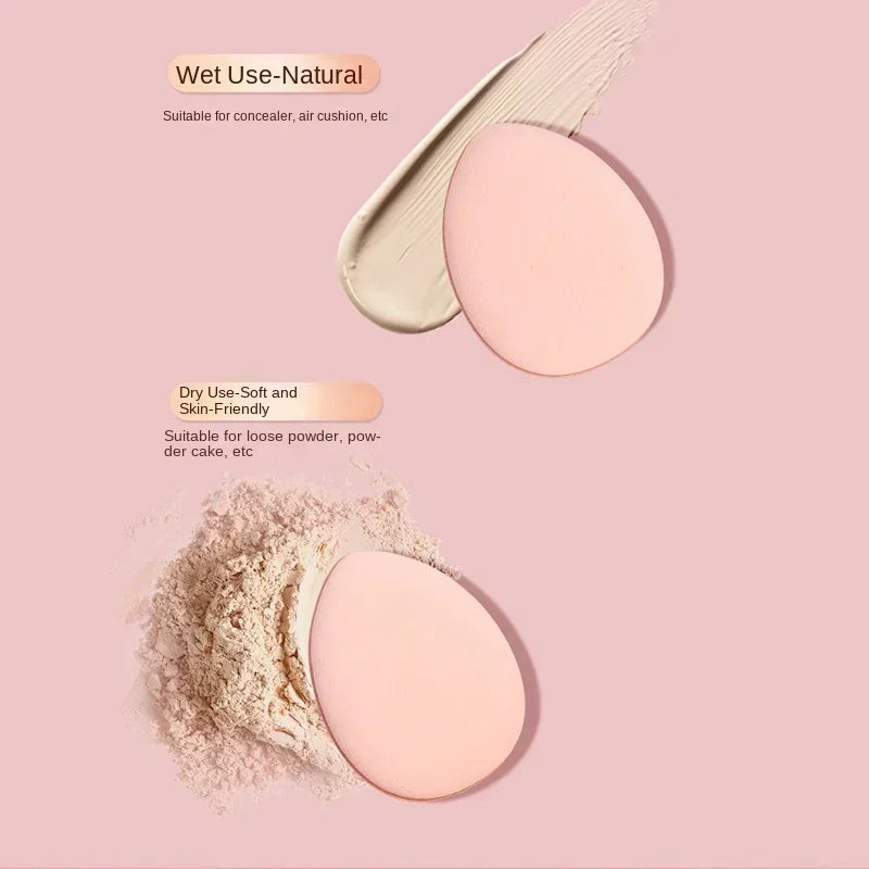 6pcs For Women's Makeup Functional Tool For Foundation Reusable Loose Powder Sponge Puff Makeup Mini FingerPowder Puff Suitable Vue