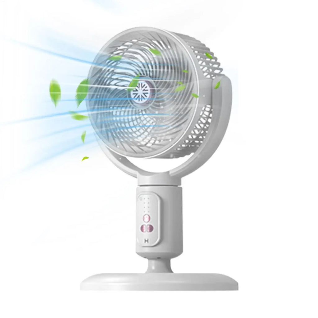 5-Speed Rechargeable Tower Fan Type-C Oscillating Standing Fan with Timer, Adjustable Height Portable Air Blower for Home Office Vue