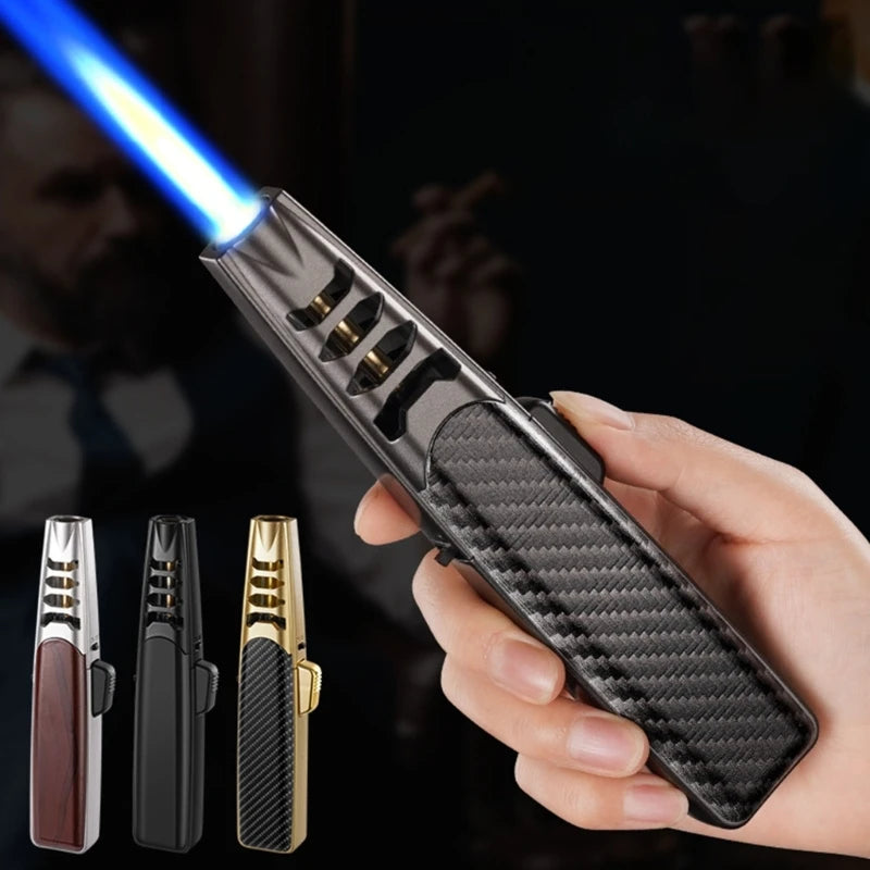 Windproof Blue Flame Torch Lighter – BBQ, Camping & Welding Torch Lighter Vue