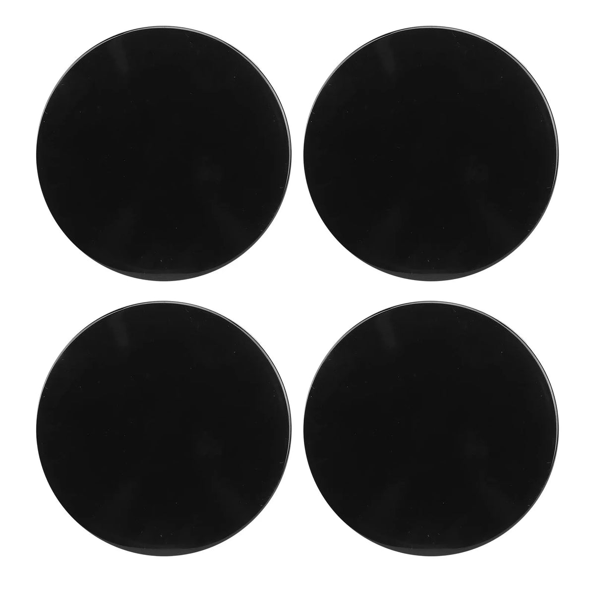 4Pcs Wheel Center Caps for Rim Hub Car Universal Replacement Accessories Parts OD 68mm ID 62mm Vue black