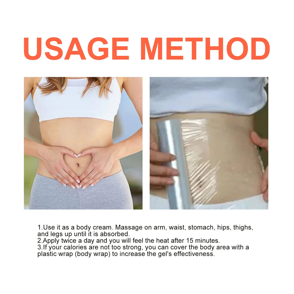 Ginger Fat-Burning Cream: A slimming massage cream that moisturizes and firms arms, thighs and waist, highlighting curves. Vue