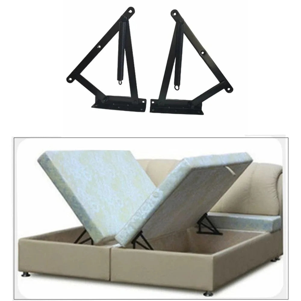 1 set（2 pcs）/box Strong Durable Material Heavy Duty Triangular Spring Hinge Smooth Springback Functional Sofa Hinge Vue