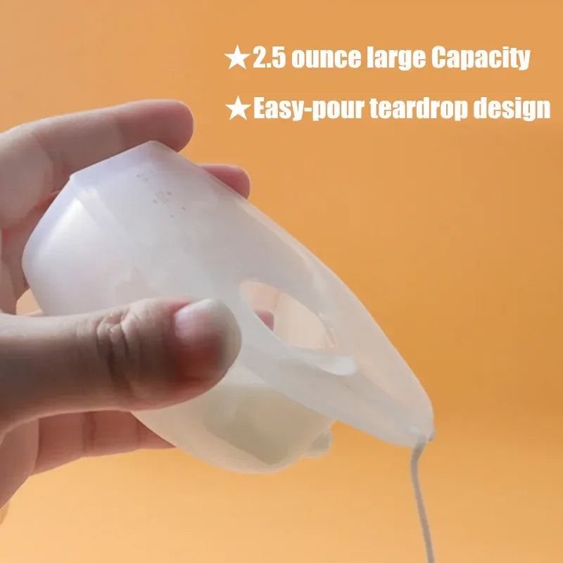 1pc Baby Breastfeeding Large New 70mL Capacity Collector Safe Silicone Wearable Milk Milk Saver Reusable Leak-proof Nursing Cup Vue
