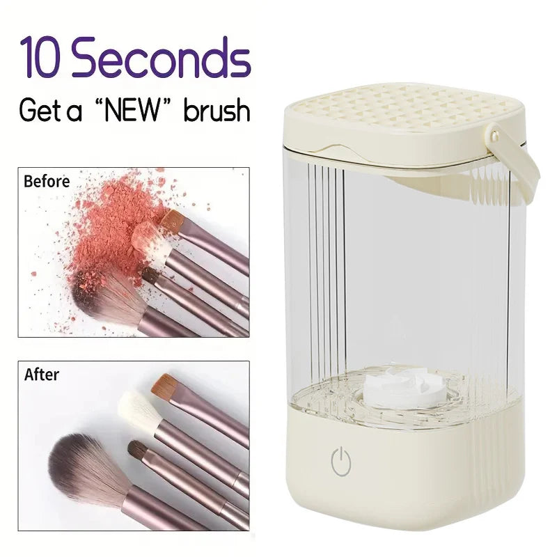 Automatic Spinning Makeup Brush Cleaner USB Plug Electric Makeup Brushes Cleaner and Dryer for All Makeup Brushes Deep Clean Vue
