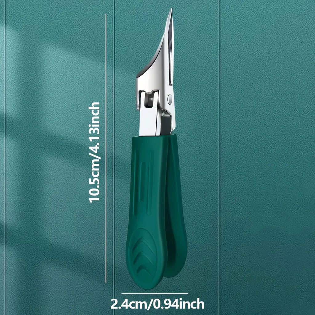 1pcs Stainless Steel Nail Clipper Trimmer Equipped with Ultra-slim Angled Tip Design, Thickened Nail and Toenail Care Tool Vue