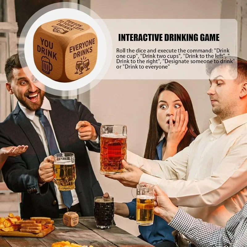 Adult Interactive Party Game with Dice - Fun Drinking Challenges for Family College Parties Birthdays - Group Entertainment Gift Vue