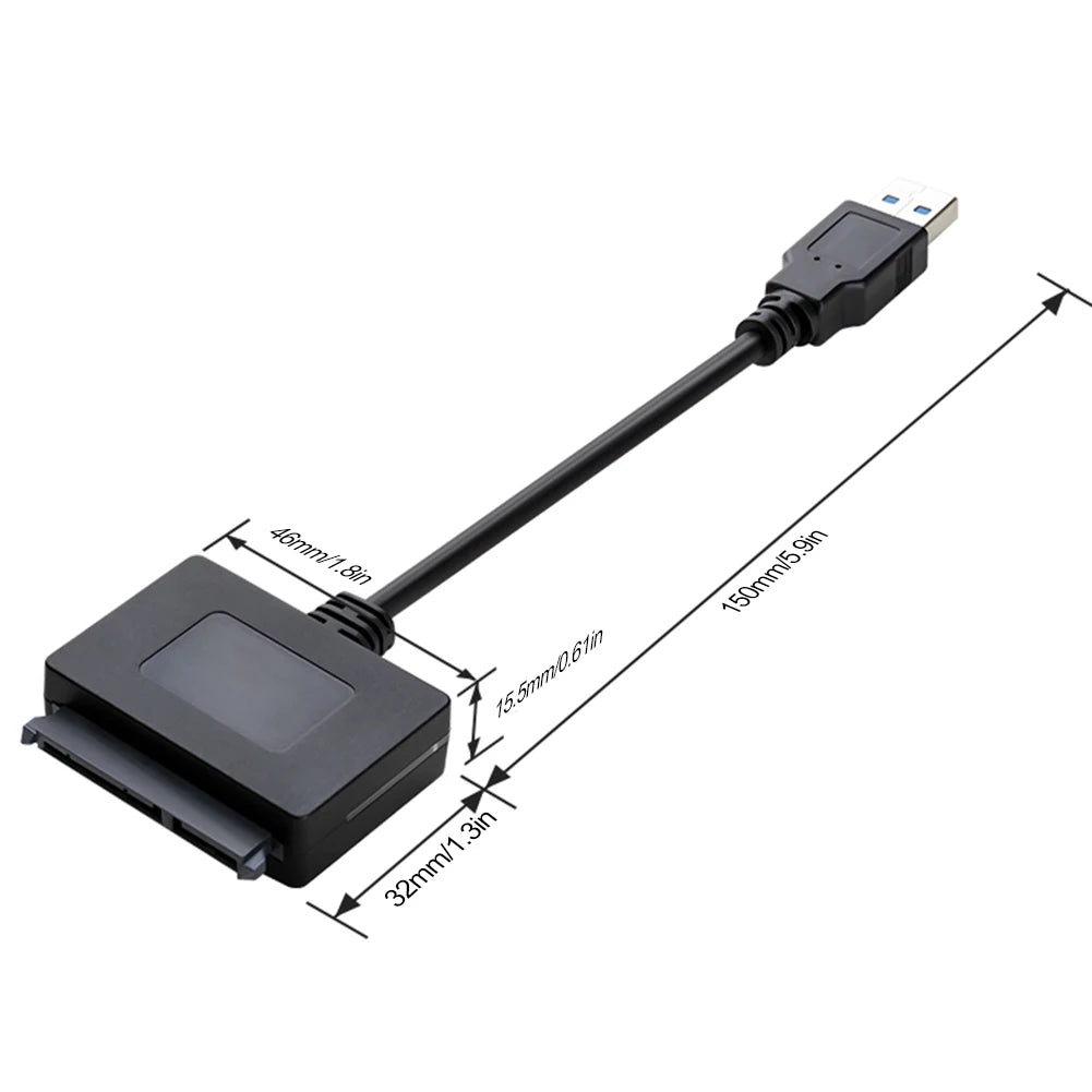 SATA To USB 3.0 Adapter Cable USB 3.0 To SATA Hard Drive Adapter USB 3.0 To SATA Adapter for 2.5 Inch Hard Drive HDD/SSD Vue