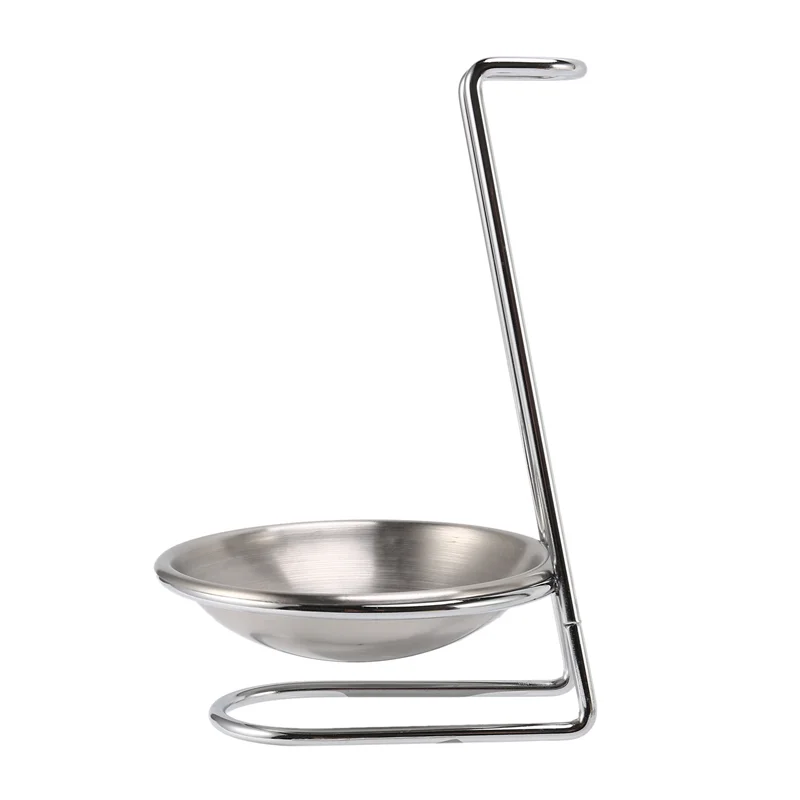 ABKW-4X Stainless Steel Spoon Rest Holder,Long Handle Vertical Saving Soup Ladles Holders Ladle Rest Soup Ladle Holder Vue