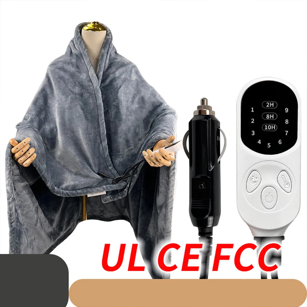Electric Heated Blanket – 9 Levels, Soft Flannel, Portable Electric Heated Blanket Vue