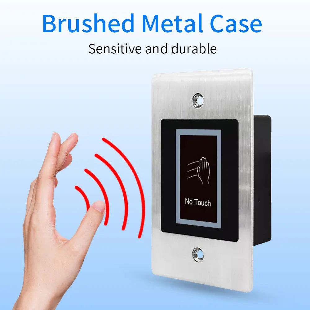 Waterproof 10-24V Touchless Door Access Control Electronic Lock Release Switch IR Contactless Infrared No Touch Exit Button Vue