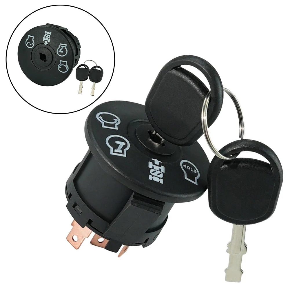 4-Position Ignition Key Switch 532193350 33457 for Lawn Tractor Ignition Key Switch Vue