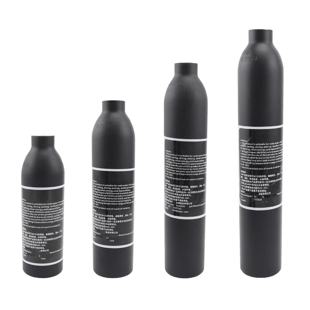 High Pressure Air Cylinder 4500psi Soda Drink Gas Filling Bottle 300Bar Aquarium Plant CO2 Tank Dive Oxygen Tank Thread M18*1.5 Vue