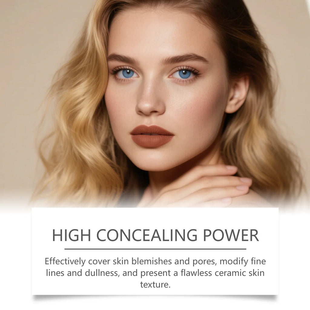 Dual-Action Color-Changing Foundation Stick - Skin-Nourishing, Lightweight Matte Finish, All-in-One Portable Makeup Stick Vue