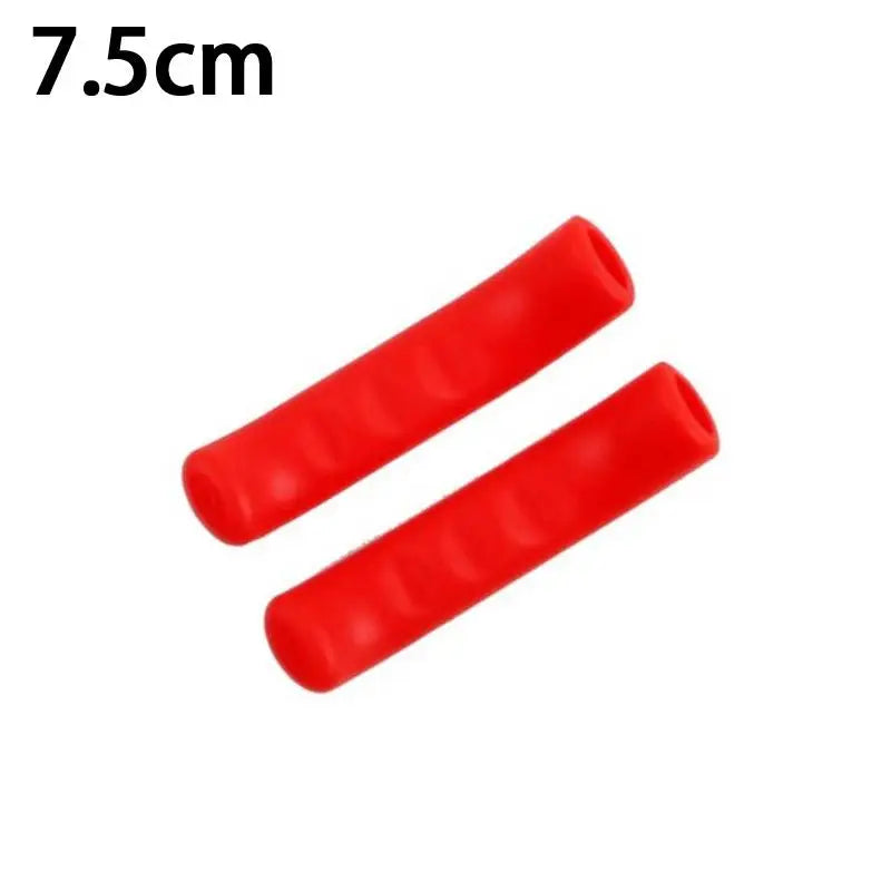 Silicone Bike Brake Lever Cover Non Slip Handle Protector Durable Bicycle Accessory for and Road Riding Safety Vue one size Red