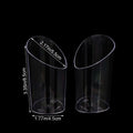 CC1110Pcs Plastic Pudding Cups 10 Spoons Ice-cream Mousse Dessert