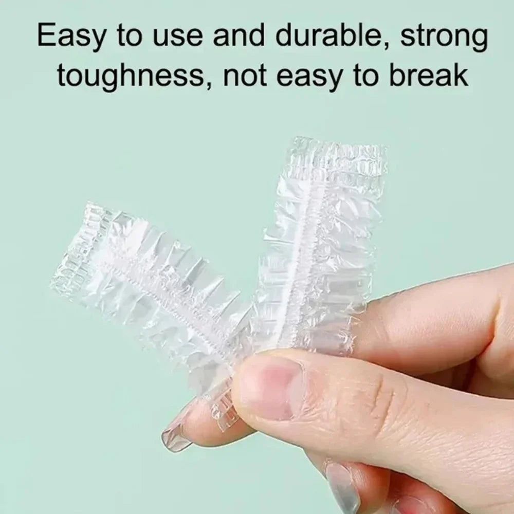 100Pcs Disposable Waterproof Hair Dye Earmuff Elastic Transparent Ear Cover Shower Hair Salon Hairdressing Protective Tool Vue