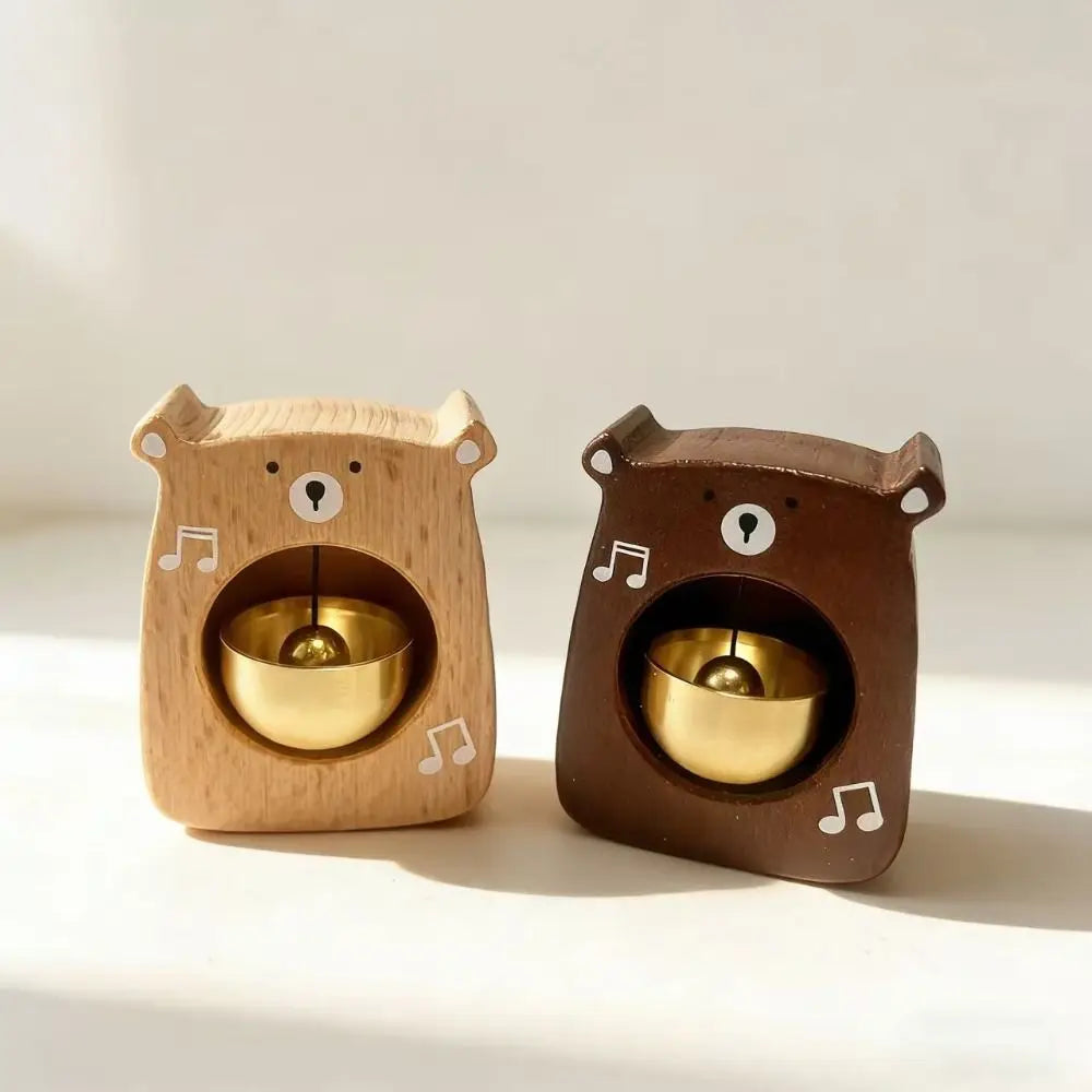 Magnetic Entrance Doorbell Cute Bear Detachable Entry Reminder Bell Delightful Sound Blessings Animal Shaped Windbell Vue
