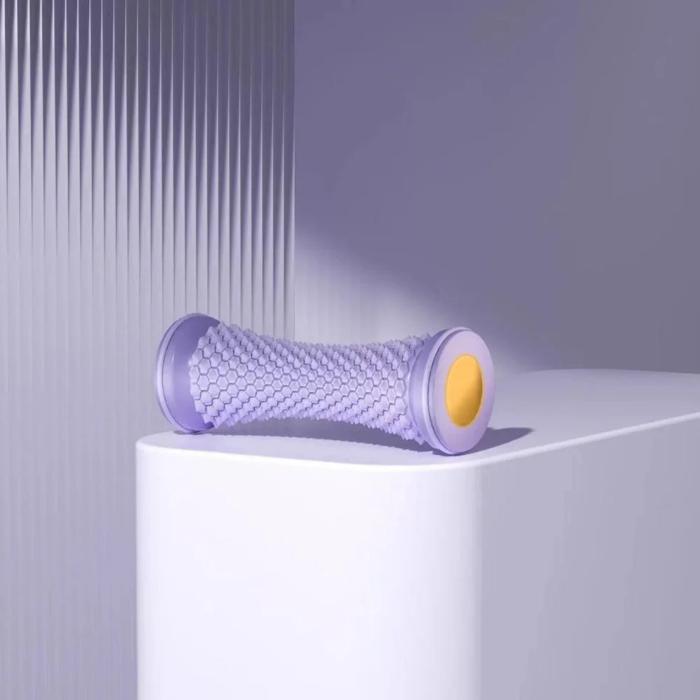 Yoga Foot Roller Massager Manual Plastic Massage Plantar Fascia Relief Muscle Relax Leg Arm Body Muscle Relaxation Care Tool Vue PURPLE No plug
