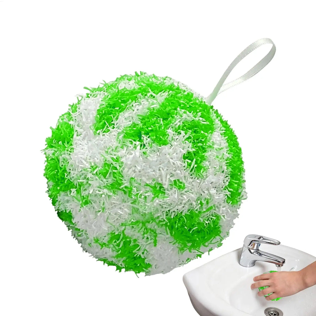 Bathroom Cleaning Ball Non Abrasive Stain Remover Multiuse Sponge Brush for Kitchen Countertop Bathtub Faucet Narrow Gaps Vue