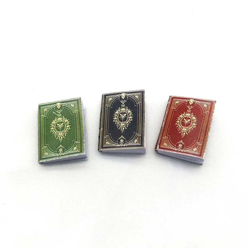 1:12 Scale Vintage Classical European Style Dollhouse Decoration Notebook Mini Books Miniature Vue B