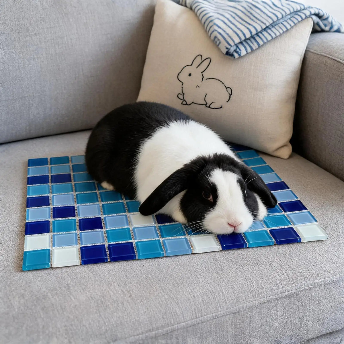 Pet Cooling Mat, Comfortable Cold Sleeping Pad for Hamster Bunny Ferrets, Heat Relief Cushion for Small Animals, Summer Cool Vue