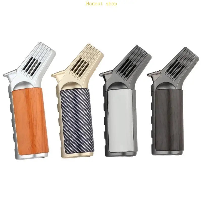 OOTDTY Windproof Blue Flame Refillable Gas Torch Lighter Refillable Gas Torch Vue