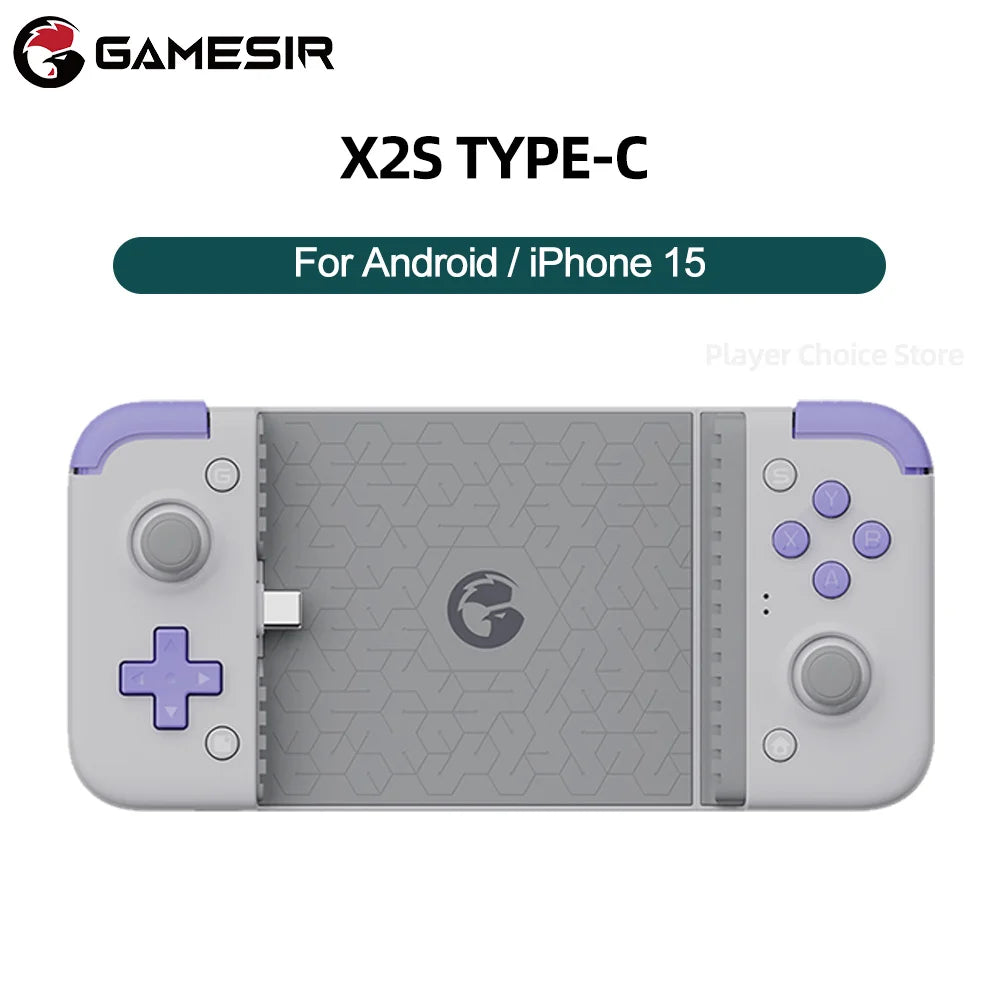 GameSir X2s Mobile Gamepad Android Phone Game Controller for Cloud Gaming Xbox Game Pass STADIA xCloud Hall Effect Joystick Vue X2s Type C