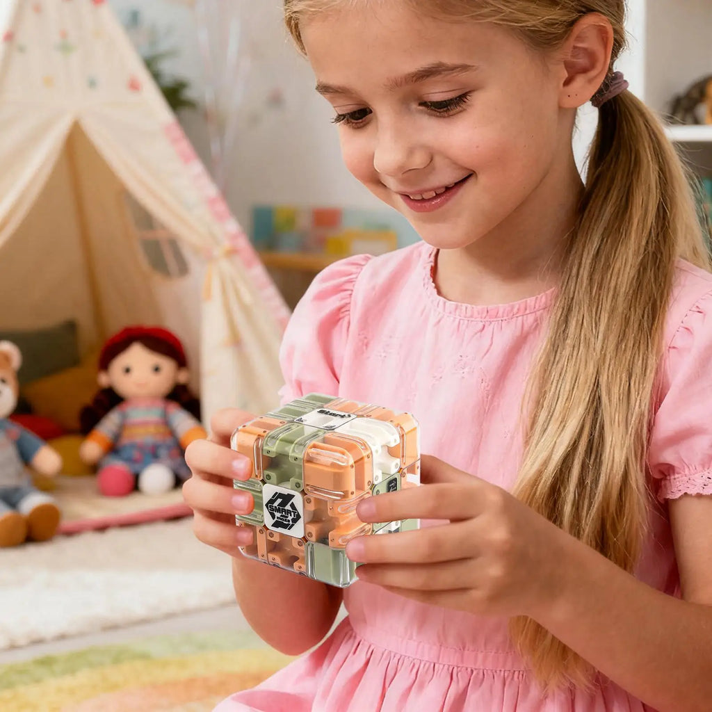 3D Maze Cube Puzzle - Brain Training & Sensory Fidget Toy for Kids & Adults - Birthday Party Favor, Stocking Stuffers Vue