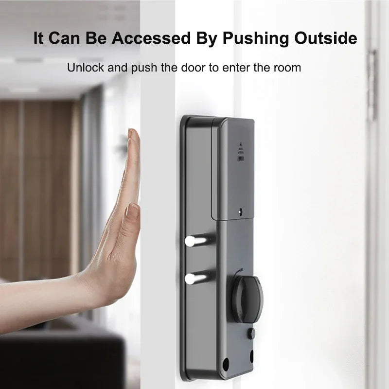 TTLOCK Punch-free Smart Invisible Lock Keyless IC Card Lock Supports Bluetooth Remote Control No-drill Hole Wooden Door Mortise Vue