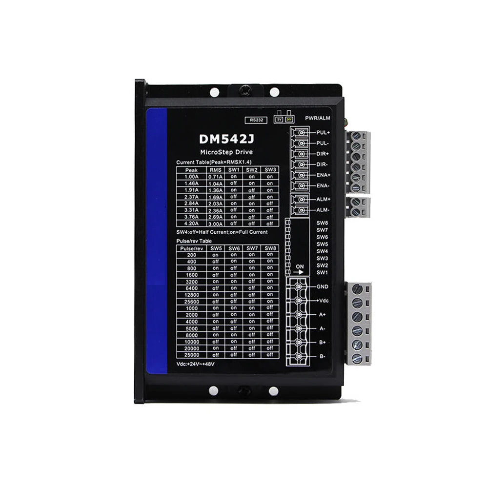 DM542J Stepper Motor Driver DC24-48V Digital 2-phase Stepper Motor Drive Module Motor Controller Replace DM542 V3.0 Vue