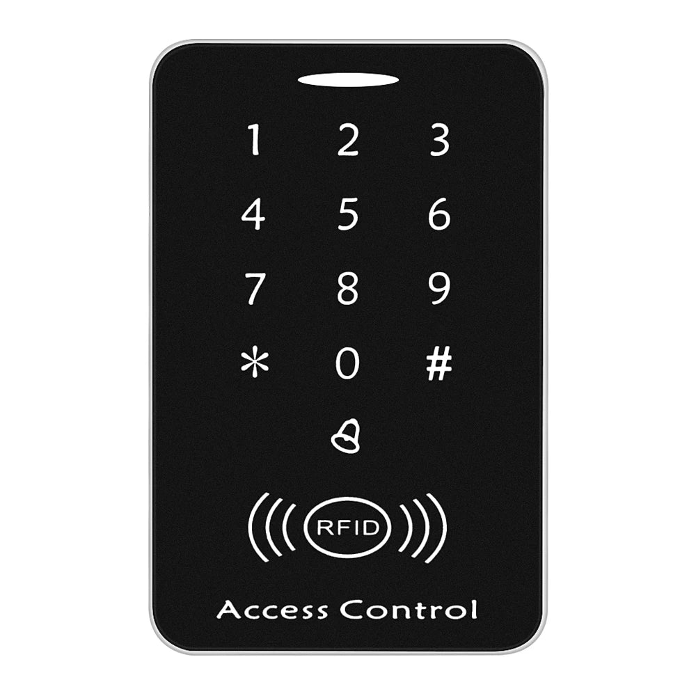 Smart RFID Anti Duplication Card Reader 125KHz ID Access Control Keypad Encrypted Card Reader With Interface 1000 Users Vue A5D-copy