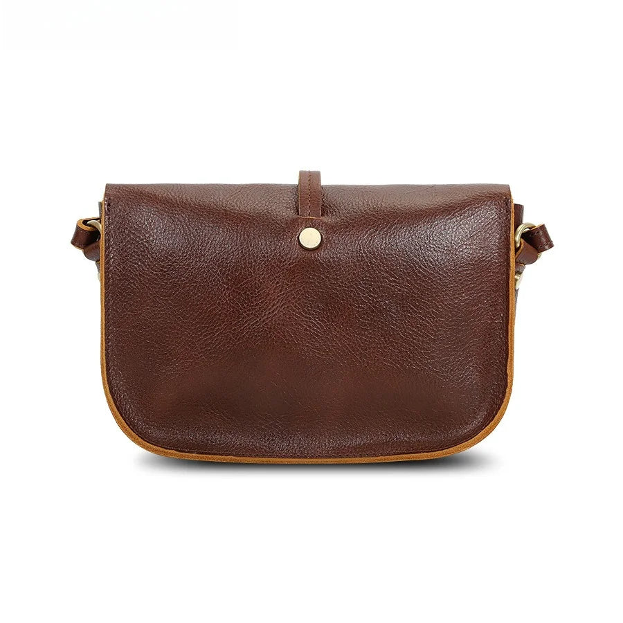 Leather Messenger Bag Women's Fashion Versatile Shoulder Bag Large Capacity Daily Commuter Women's Bag Vue