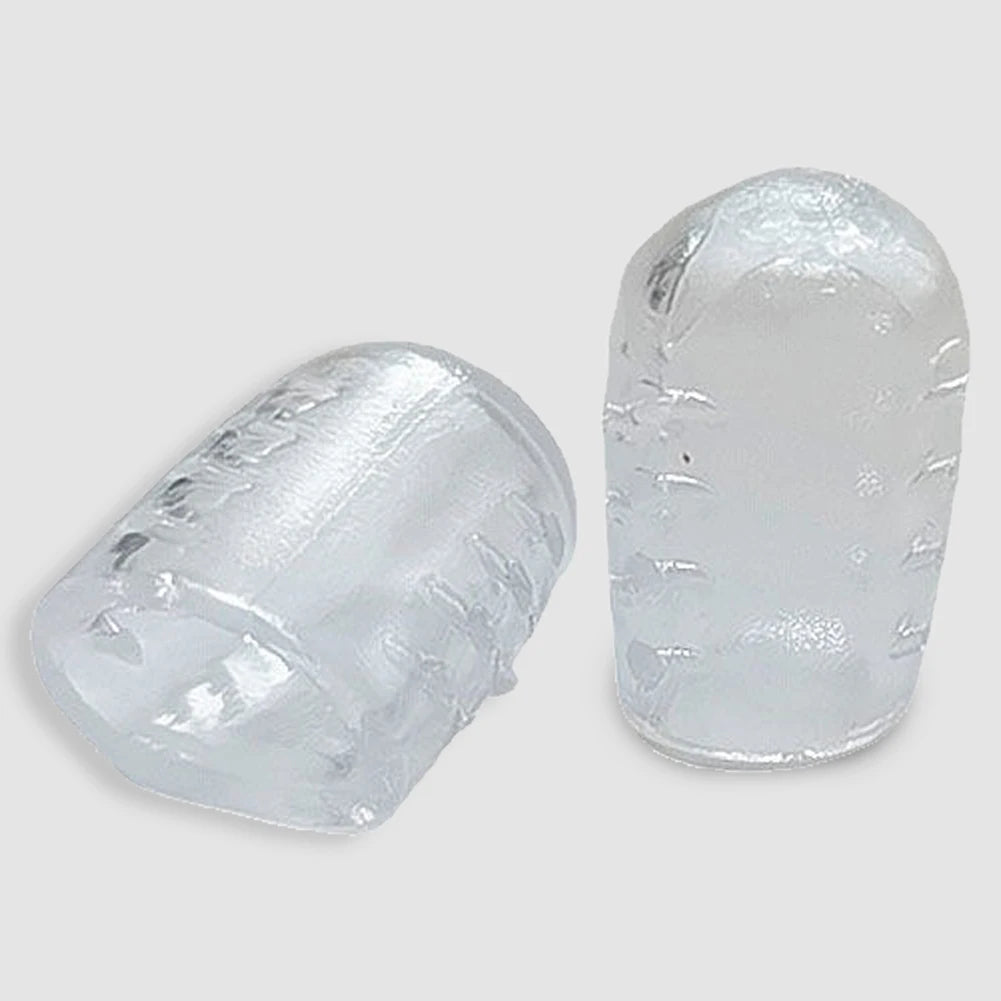 2-10Pcs Toe Protection for Men Women Relief Pain Silicon Resin Toe Caps Cover Transparent Sweatproof Wear-Resistant Protectors Vue