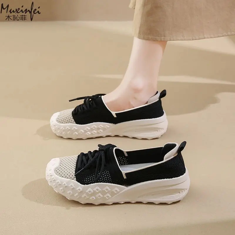 Women's Breathable Mesh Slip-On Sneakers | Soft Sole Casual Shoes Slip-On Mesh Sneakers Vue
