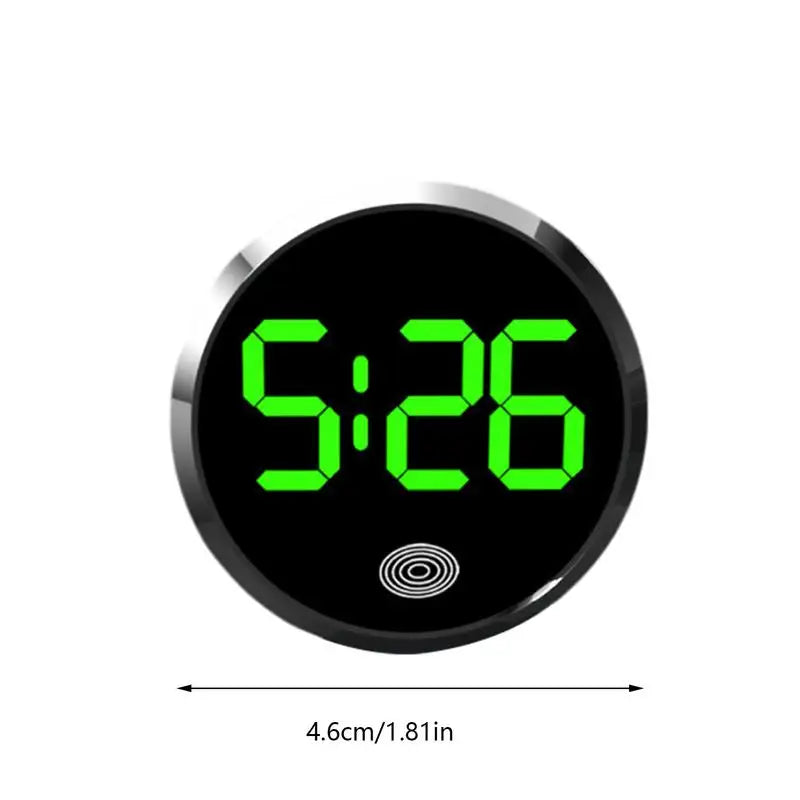 Automotive Digital Clock Vehicle LED Digital Dashboard Clock Waterproof Auto LED Air Vent Watch Touch Activation for Truck Suvs Vue