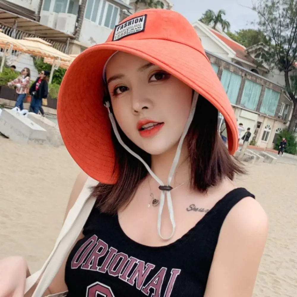 UV Protection Women Hat Fashionable Visor Big Brim Summer Hats