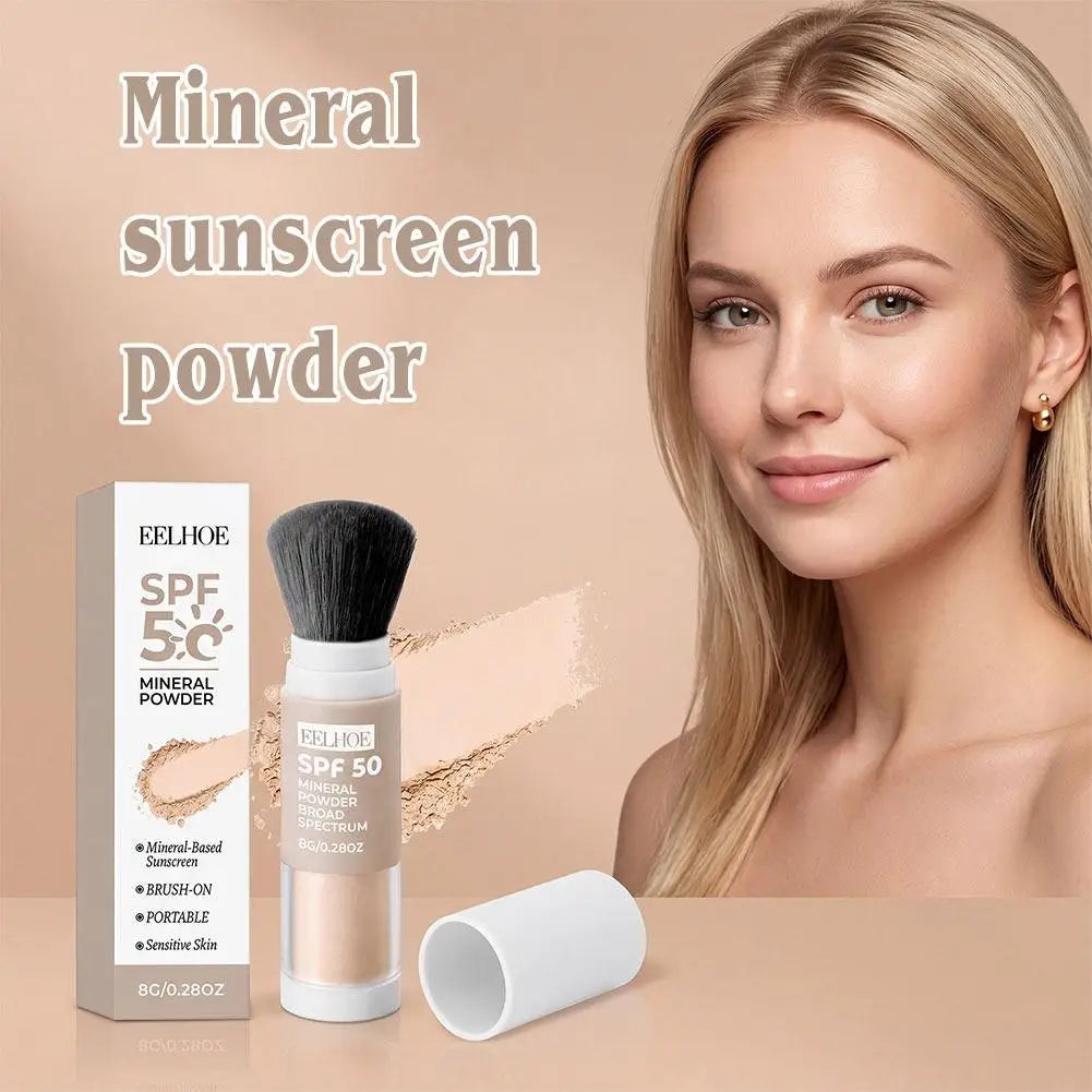 8g Natural Matte Mild Refresh Mineral Sunscreen Powder Non-sticky Lightweight Covering Original Summer Outdoor Protective Powder Vue