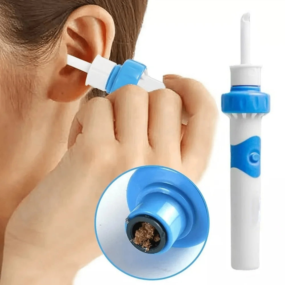 Cordless Electric Ear Wax Remover Vibration Suction Ear Pick Safe Ear Cleaning Tool for Kids Adults Portable Ear Cleaner Spoon Vue
