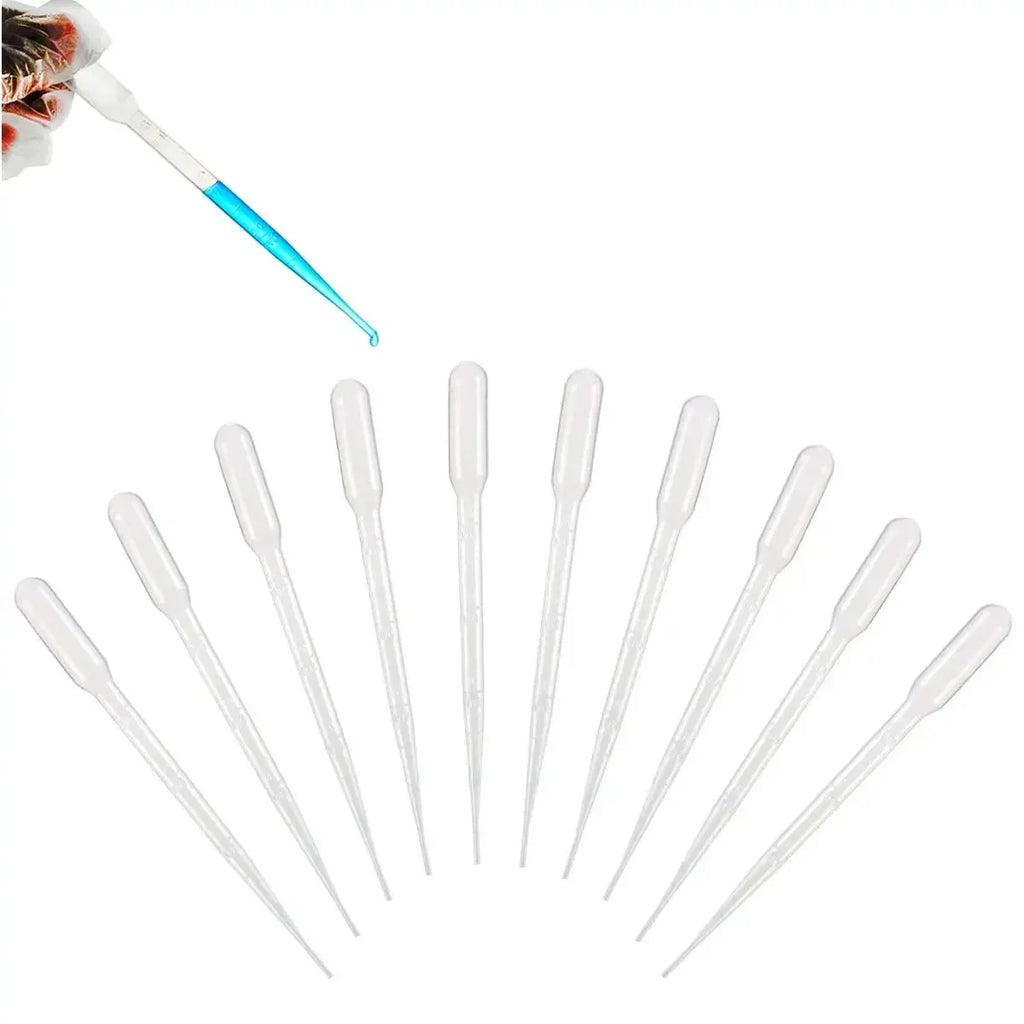 vvocci 100Pcs Laboratory Equipment /Lot Pipette1ml 2ml 3ml 5ml Disposable Graduated Container Liquid Dropper Straw Makeup Tools Vue