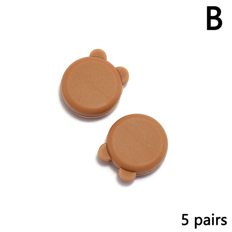5 Pairs Silicone Glasses Ear Grip Cute Sports Eyeglasses Ear Hook Silicone Anti Slip Eyewear Temple Tips Sleeve Retainer Holder Vue B Brown