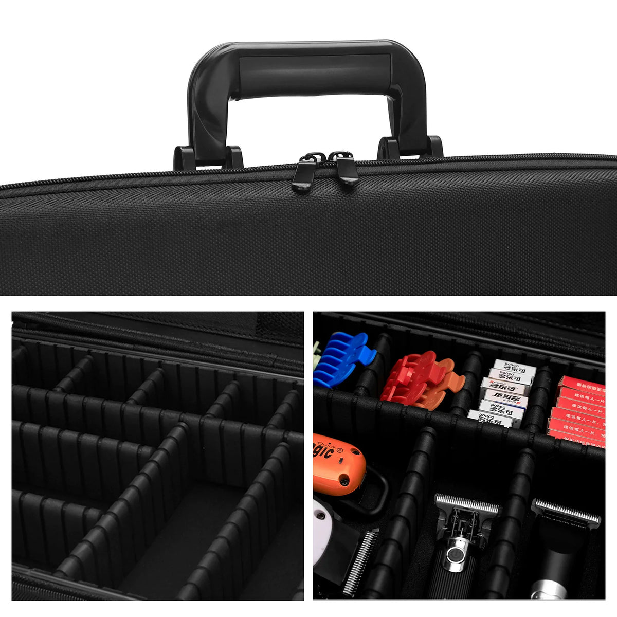 Hair Styling Travel Tool Makeup Bag Barber Large Hairdresser Handbag Professional Salon Hair Cutting Grooming Kit Storage Bag Vue