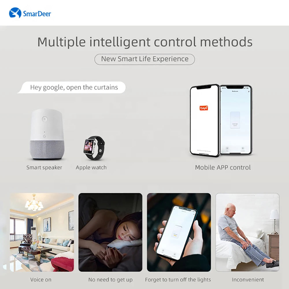 Tuya smart switch, With neutral wire, works with Alexa, Google homepage, WiFi wall switch Vue