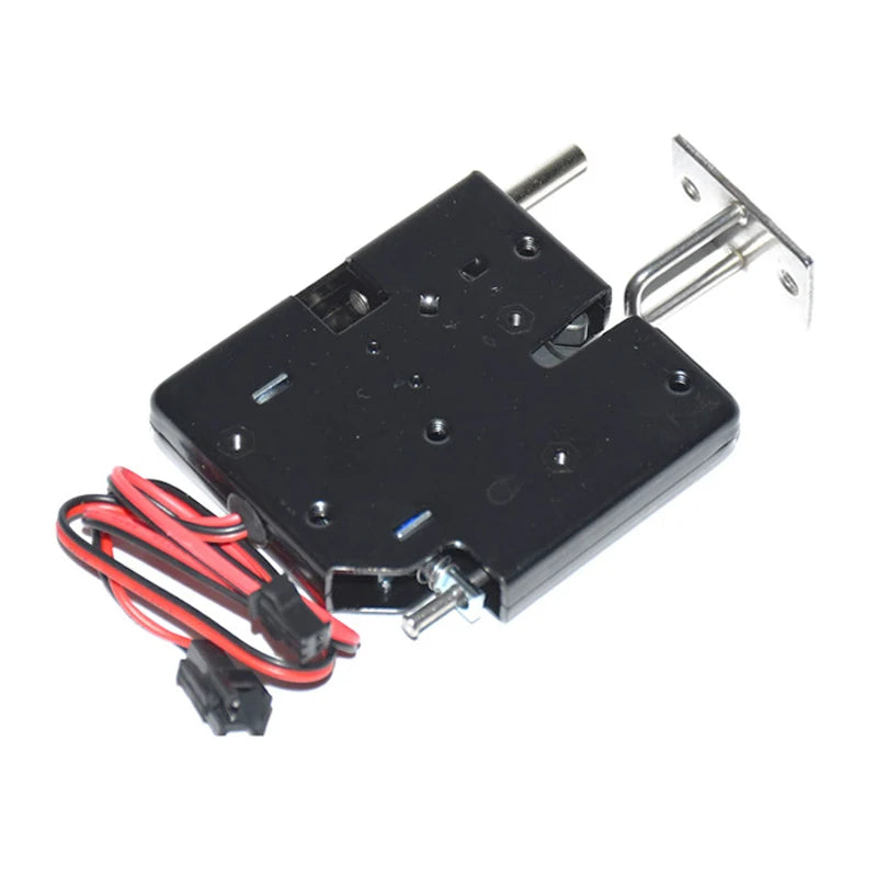 DC-12V electrical Lock Picks latch Electromagnetic Lock for Electronic Locker Smart Cabinet Lock with spring rod up to 330lbs Vue