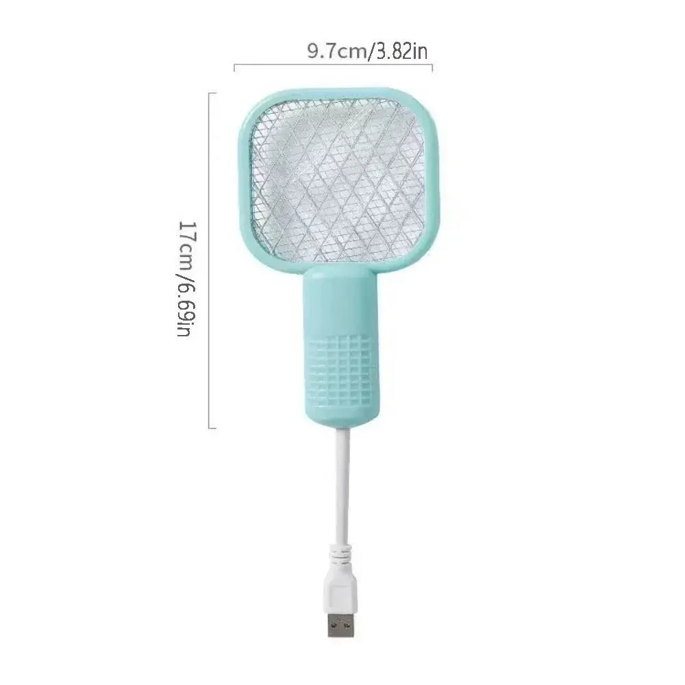 USB 2 in 1 Mosquito Racket and Trap Lamp with UV Light for Home Electronic Indoor Insect Killer Fly Swatter Vue