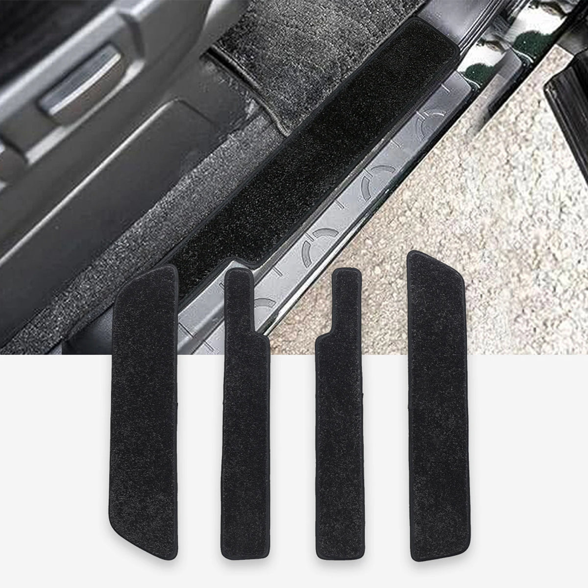 for Mitsubishi DELICA D:5 d5 2022-2024 Car Door Sill Protect Carpet Floor Mats Foot Pads Non-Slip Front Rear Pad 4pcs/Set Vue