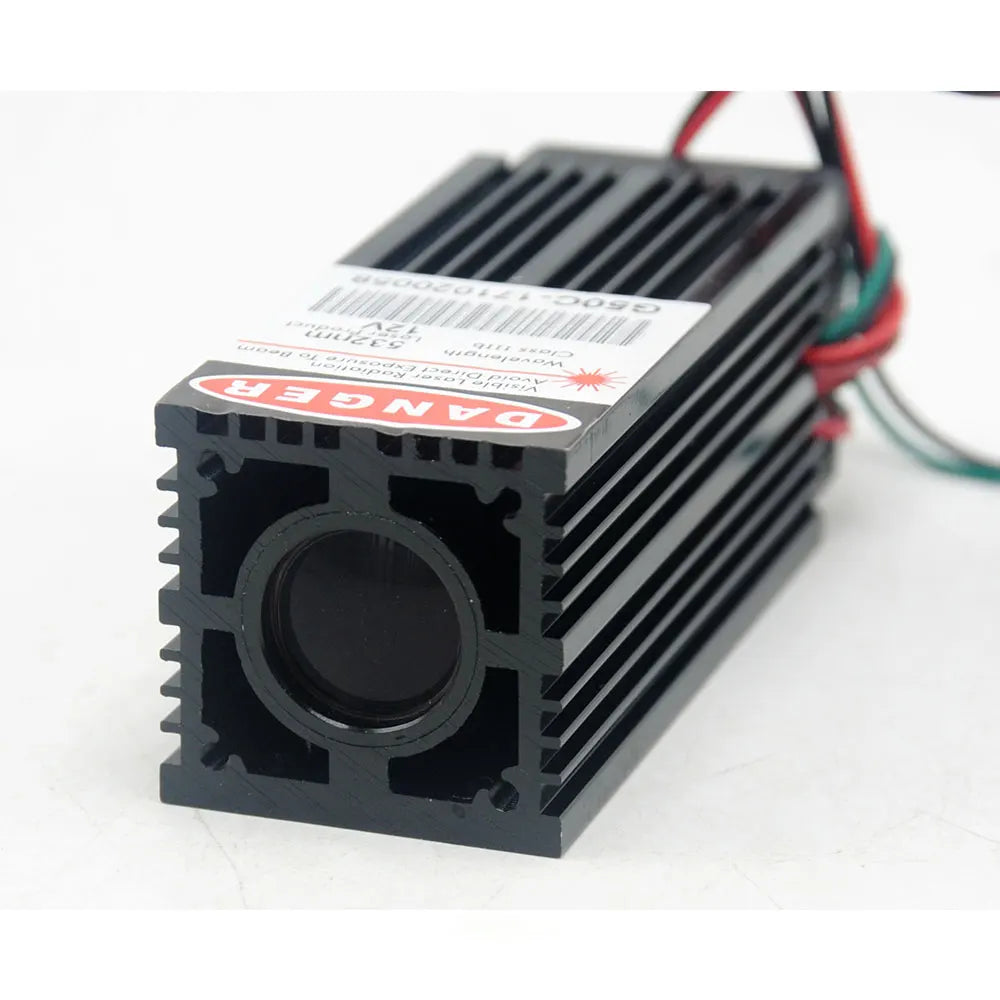 Coarse Beam Green Light 532nm 100mW Laser Diode Module Fat Dot 12V Driver TTL Vue