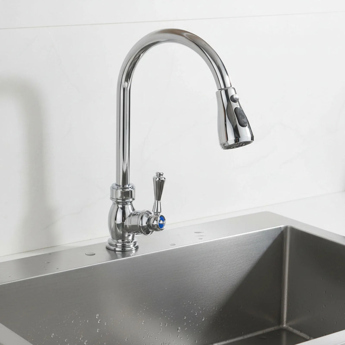 Pull-Out Kitchen Faucet Spray Head – 3-Mode Water Saving Faucet Spray Head Vue