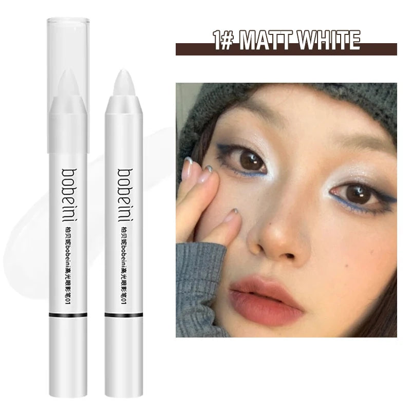 1-3pc Highlighter Brightening Silkworm Pen Pearlescent Matte Eyeshadow Pencil Makeup Eye Makeup Long-lasting Pearlescent Stick Vue 01-1pc