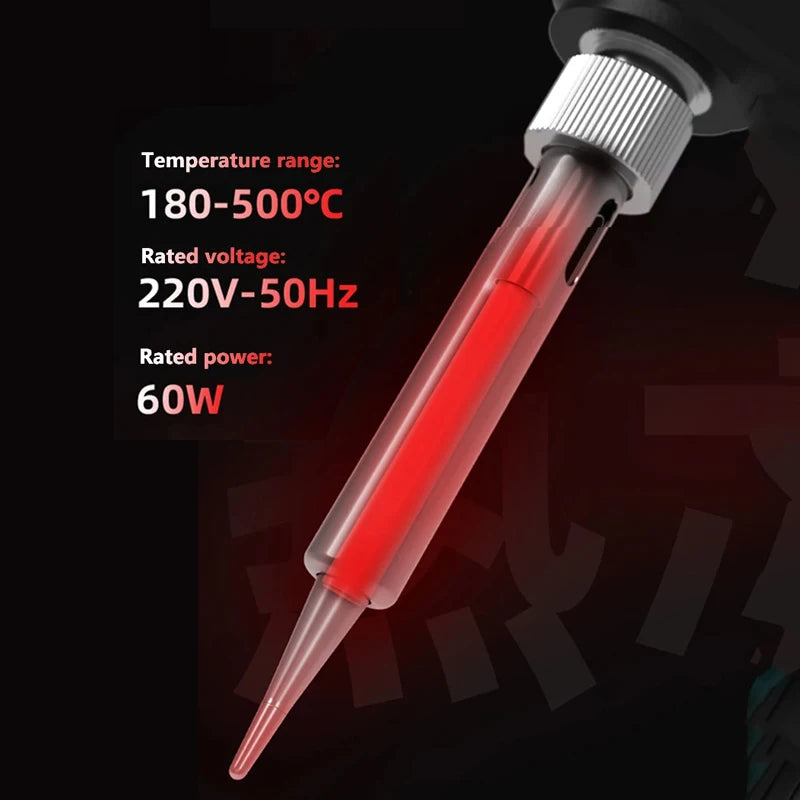 12V Lithium-Ion Electric Soldering Iron Adjustable Angle 0–90° Portable Constant-Temperature Solder Gun Welding Tools EU Plug Vue