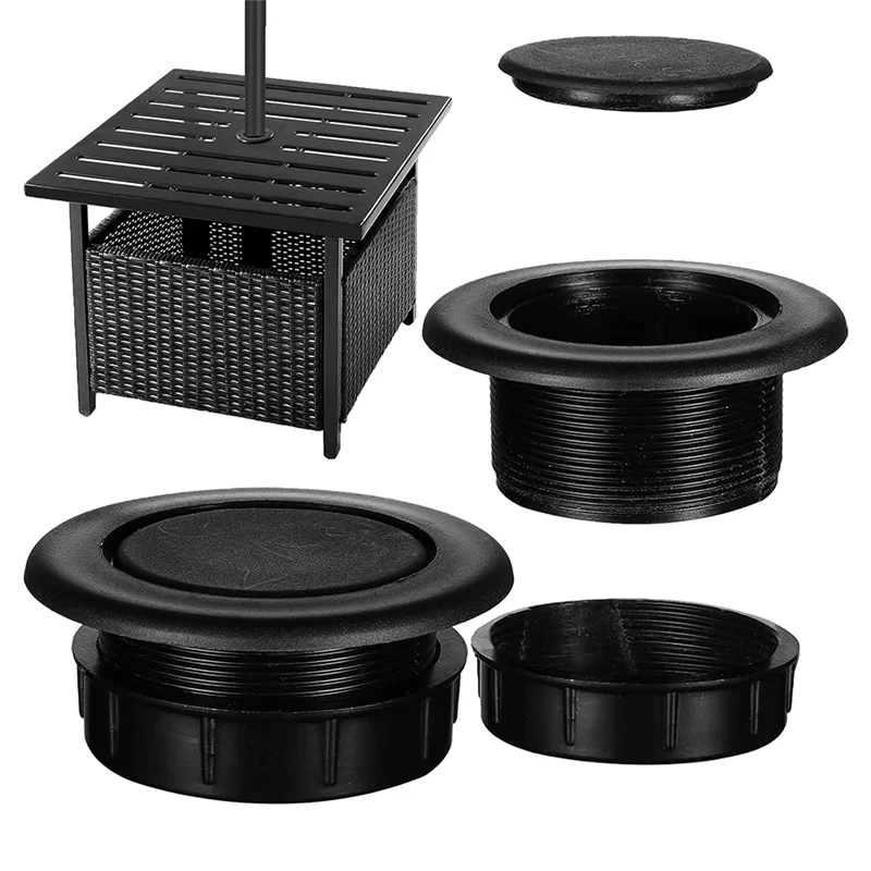 Patio Table Umbrella Hole Ring Plug And Cap Set For Glass Outdoors Patio Table Deck Yard For Outdoor Parasol Table Hole Coverabk Vue
